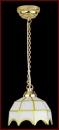 LED5004 Battery Operated Ceiling LIght - Tiffany Shade
